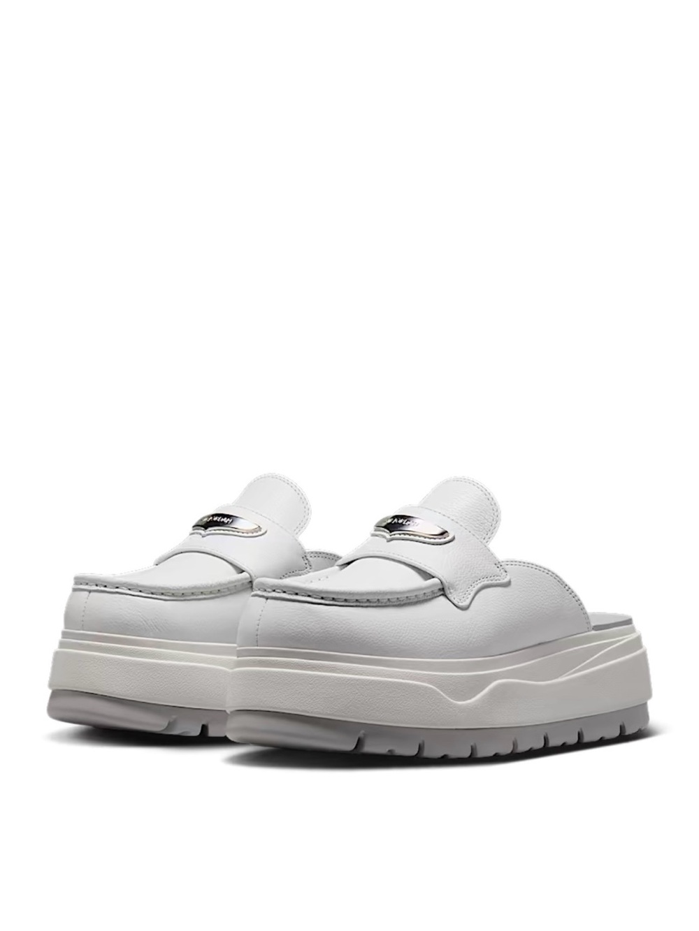 🤍 Nike Air Jordan Mule White Silver 🩶